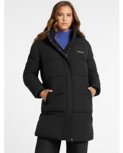 GUESS מעיל פאפר עם קפוצ'ון נשים