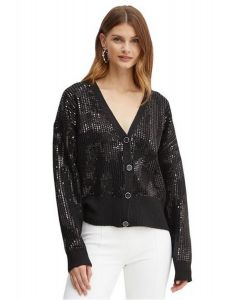 GUESS סריג קרדיגן פייטים נשים