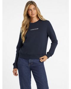 GUESS JEANS סווטשירט נשים עם לוגו רקום