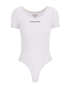 GUESS בגד גוף נשים מכותנה שרוול קצר