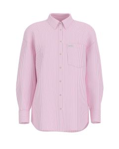 GUESS חולצה מכופתרת רחבה עם פסים לנשים