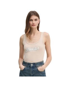 GUESS גופיית נשים נשים ללא שרוולים