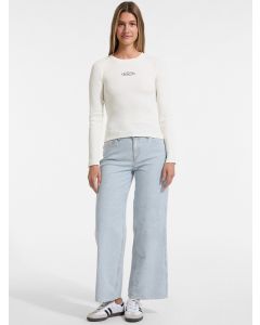 GUESS מכנסי ג'ינס רחב לנשים