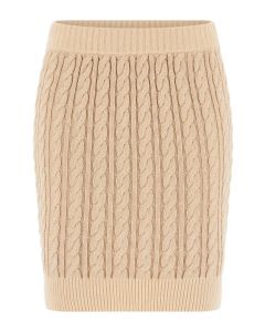 GUESS חצאית סריג מידי לנשים