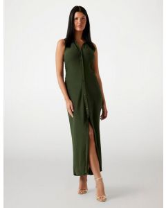 GUESS שמלה ארוכה עם כפתורים