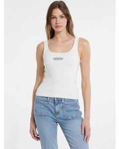 GUESS גופיית נשים עם לוגו רקום