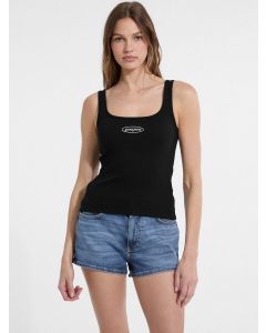 GUESS גופיית נשים עם לוגו רקום