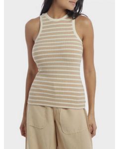 GUESS גופייה עם פסים לנשים