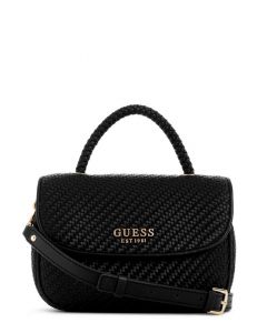 GUESS MIREMA תיק צד מיני ארוג עם ידית עליונה