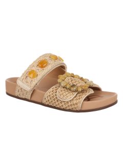 SAM EDELMAN REGAN כפכפי נשים עם חרוזים ואבזם