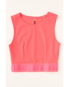 GUESS טופ קצר לילדות עם לוגו