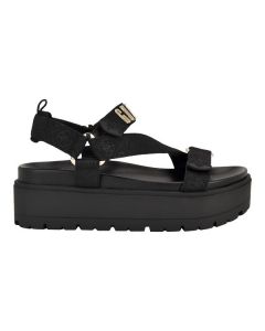 GUESS FETTA סנדלי פלטפורמה עם לוגו