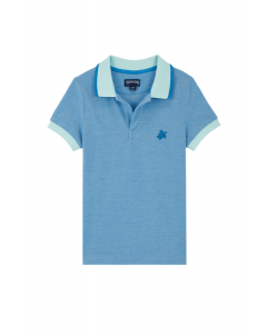 VILEBREQUIN PANTIN חולצת פולו פיקה כותנה לבנים עם שרוולים קצרים